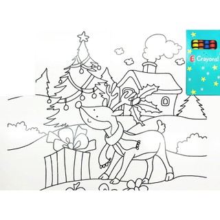 Wipe Clean Colouring Books - Rudolph
