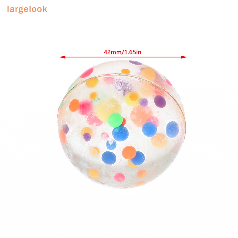 Quả Bóng Cao Su Dẻo Trong Suốt 42mm Nhiều Màu Sắc Cho Bé