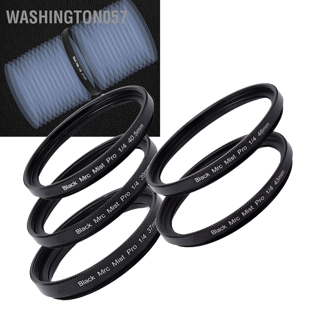 Washington057 Bộ lọc mềm màu đen 1/4 Chân dung Hazy ống kính máy ảnh chống dầu thấm nước cho phong cảnh video