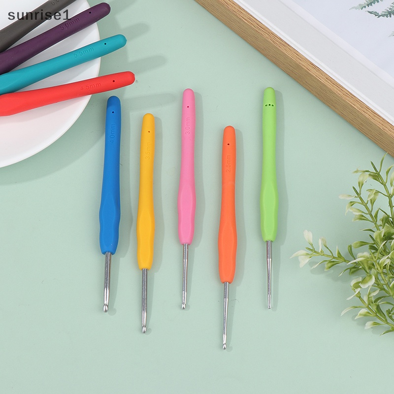 1 Cây Móc Len Tay Cầm Cao Su Mềm 2.0-6.0Mm sunrise1