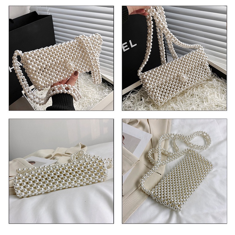 Túi Đeo Vai Mùa Hè 2023 Kết Cấu Hạt Ngọc Trai Phong Cách Phương Tây Kiểu Mới Cho Nữ