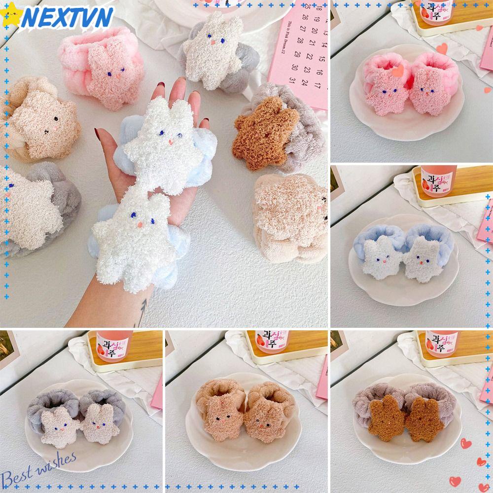 Bộ 2 Cặp Băng Quấn Cổ Tay Thấm Hút Mồ Hôi Thoải Mái Khi Rửa Mặt