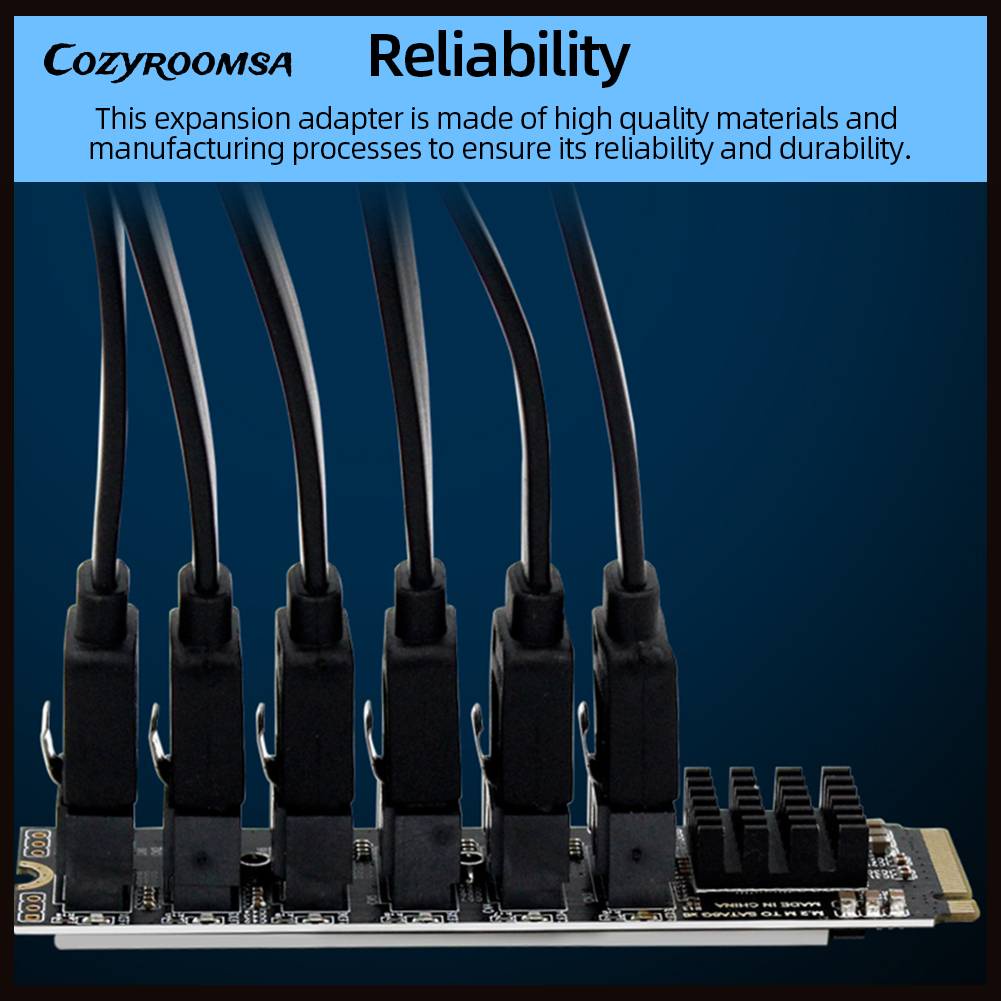 Card Mở Rộng M2 M-EKY PCIE3.0 Sang SATA6G Cho Ổ Cứng SATA