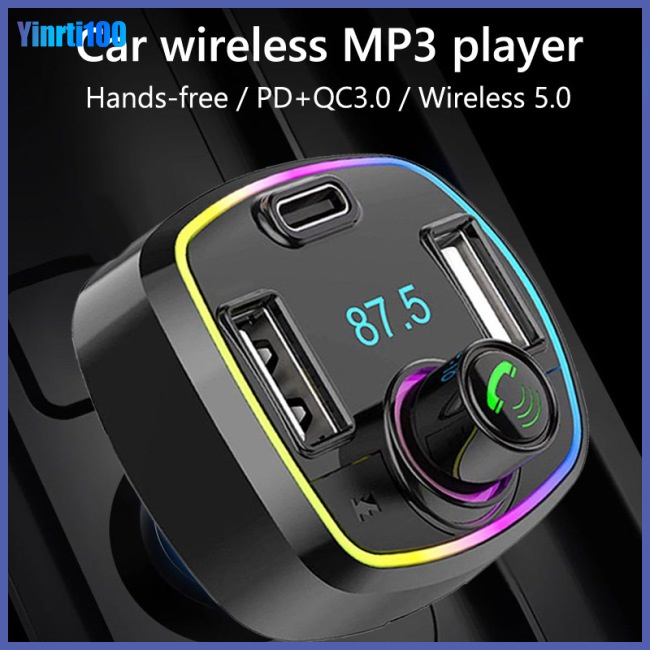 Củ Sạc Nhanh Yinrti 12-24v Qc3.0 Bluetooth Mp3 Fm m32pd Cho Xe Hơi