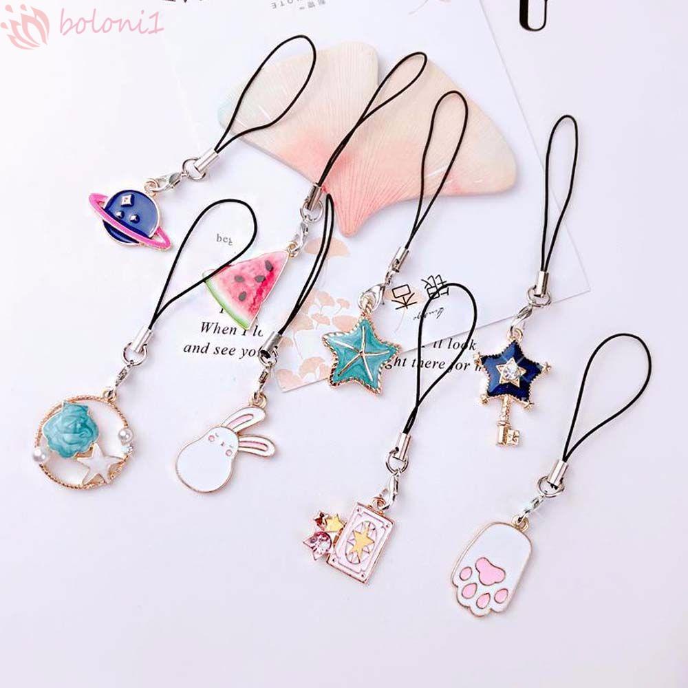 Dây đeo điện thoại cổ tay chống thất lạc phối mặt hoạt hình dễ thương