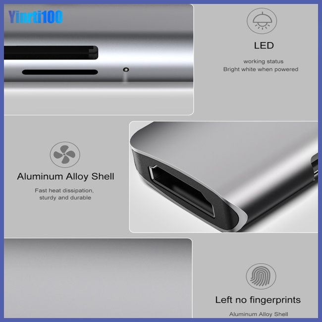 Bộ Chia Cổng Sạc Usb 3.0 Type-c Đa Năng Cho Laptop