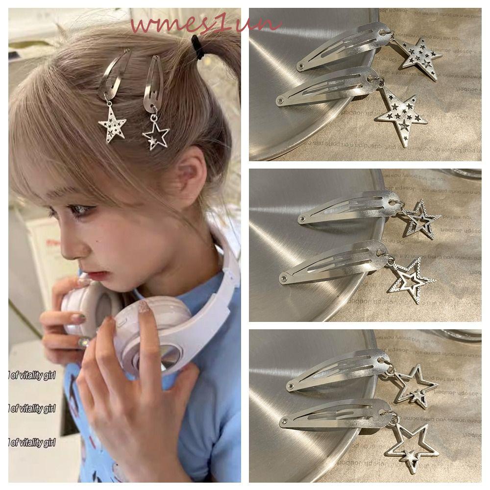 Kẹp Tóc Hình Ngôi Sao Dễ Thương WMES15H|Băng Đô Cài Tóc Hình Ngôi Sao Năm Cánh Cho Nữ