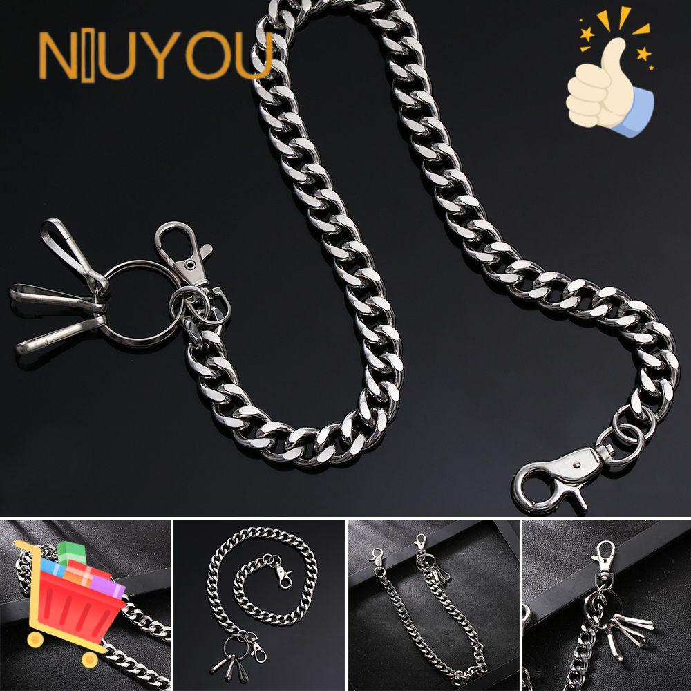 Móc Khóa Dây Xích Dạng Kẹp Phong Cách Hip Hop Hipster