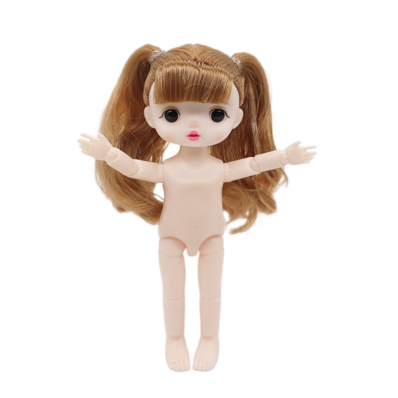 Búp Bê Mini Mắt 3D 16cm 13 Khớp Nối 1 / 8 BJD