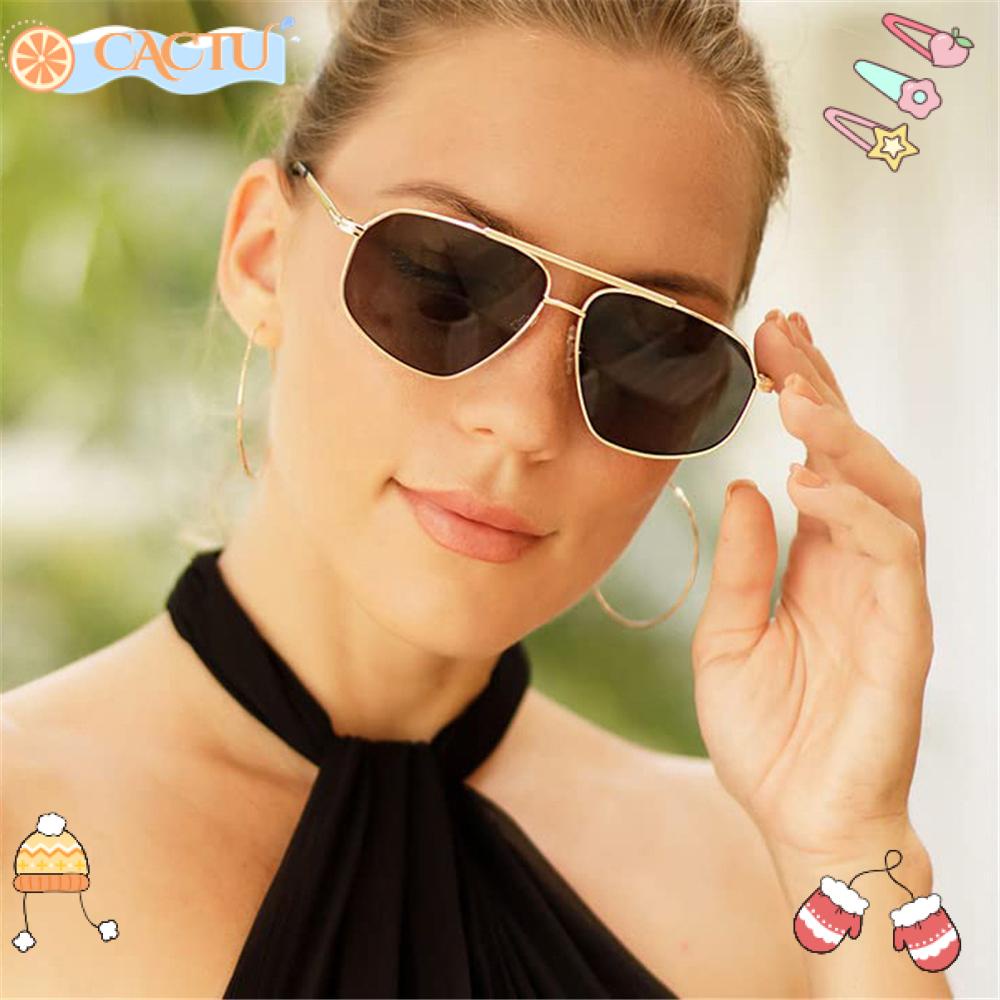 Kính Mát Gọng Kim Loại Chống Tia UV400 Y2K Thời Trang Cổ Điển Cho Nữ