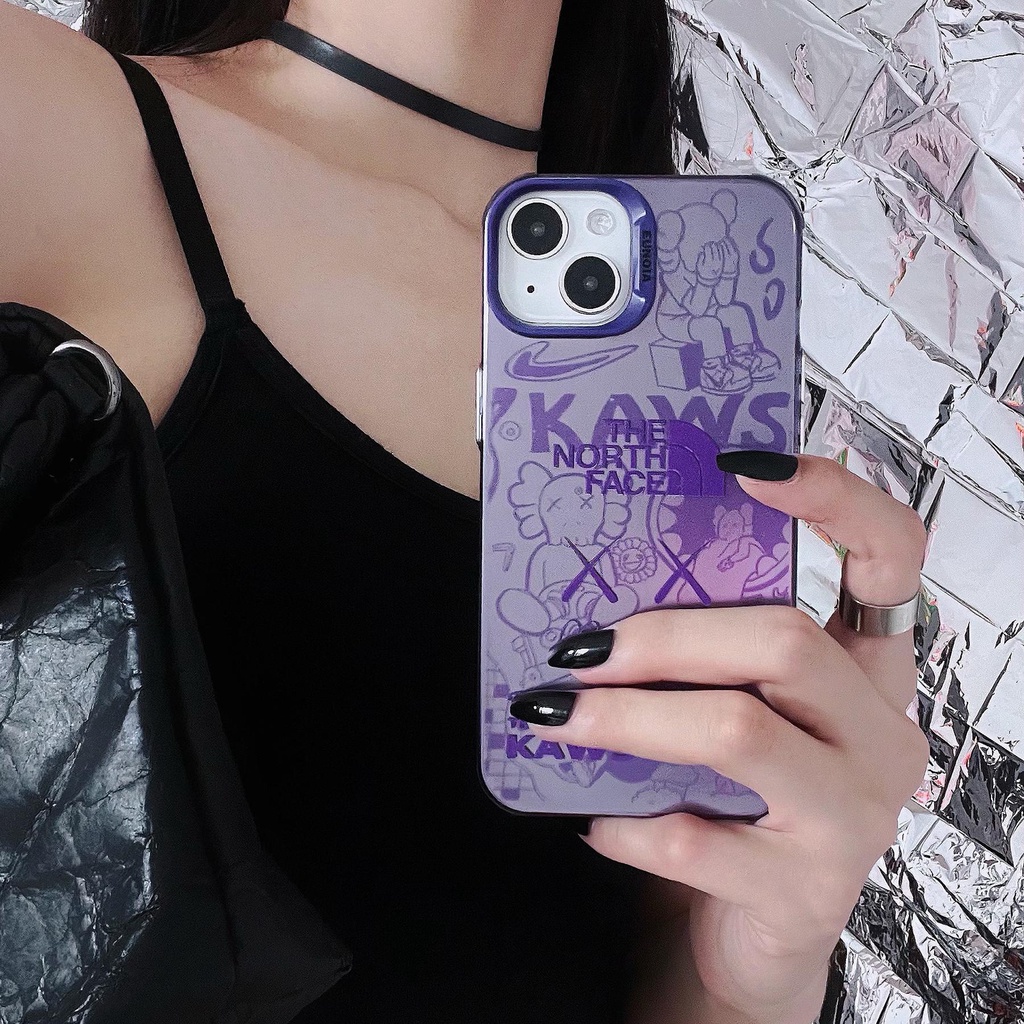 Ốp Điện Thoại Tpu Mềm Trong Suốt Chống Sốc In Hình Kaws Thời Trang Cho iPhone 14 13 12 11 Pro Max