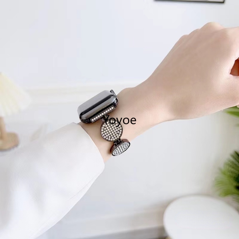 Dây Đeo Đồng Hồ Bằng Kim Loại 49mm 40mm 45mm 44mm 41mm 42mm 38mm Cho iwatch Series 8 / 7 SE 6 / 5 / 4