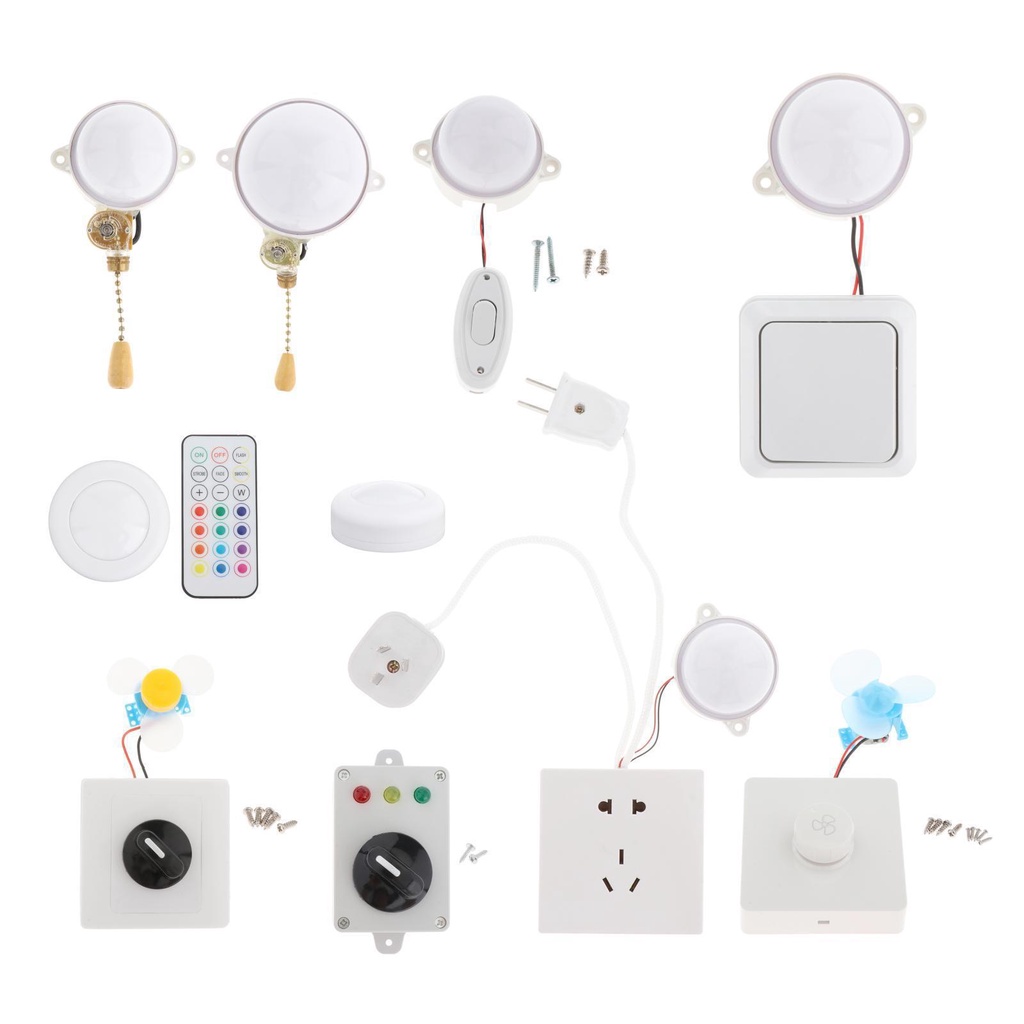 Đồ Chơi Bảng Điều Khiển Kỹ Năng Sống Có Đèn LED 3 + 3 Màu Sắc Dành Cho Trẻ Em