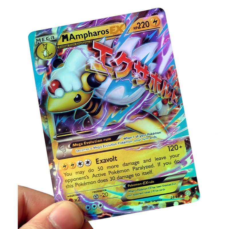 Thẻ Pokemon Bộ 60 Rayquaza Charizard MEGA GX thẻ flash huấn luyện viên, đồ chơi trẻ em