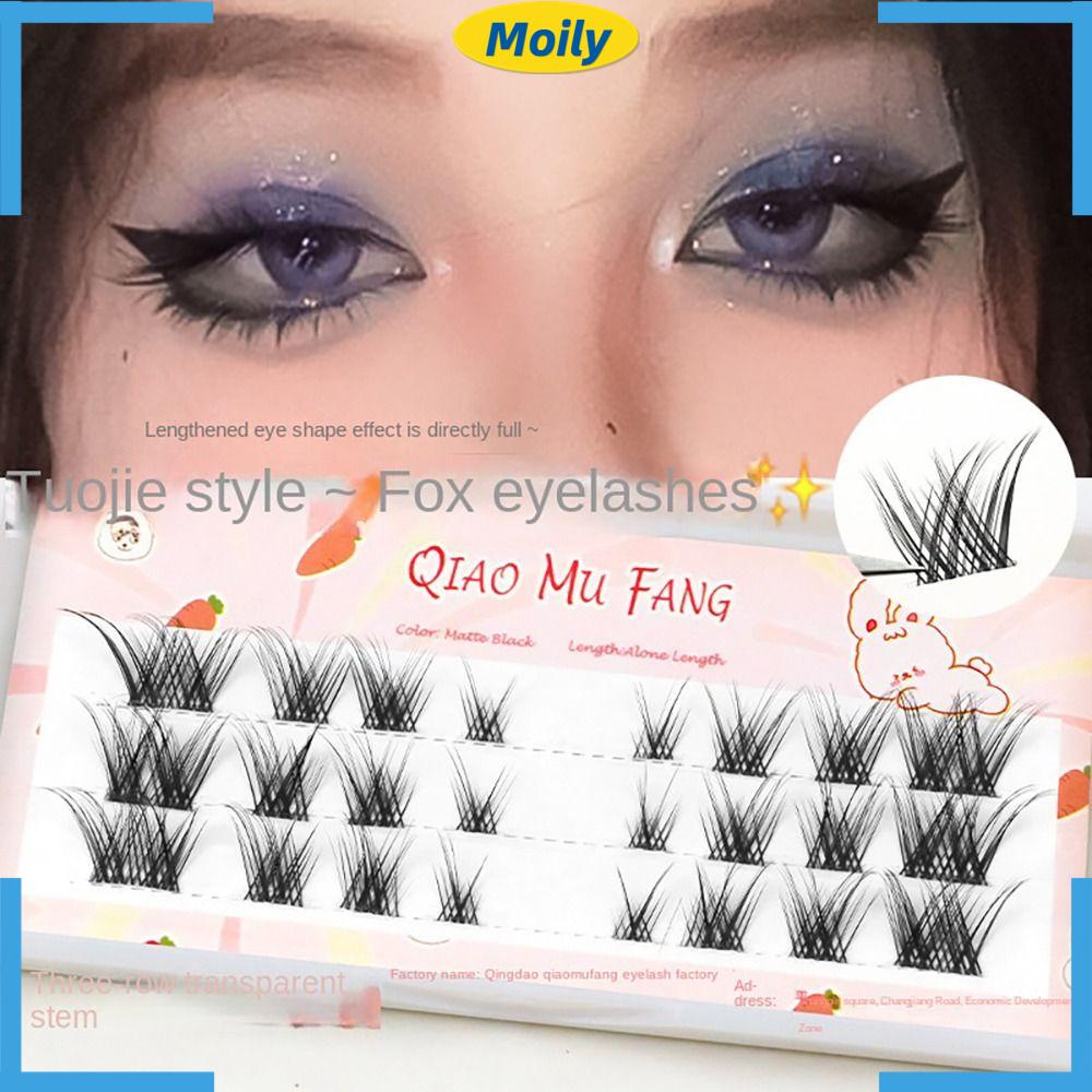 Lông Mi Giả Dài Mềm Mại Tự Dính Trang Điểm Mắt Kiểu Chữ Thập