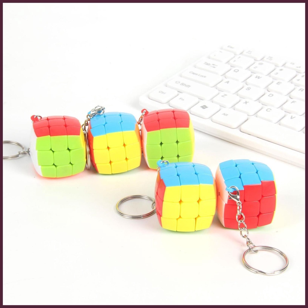 Móc Khóa Mini Hình Dạng Odd Đính Đá Nhiều Màu Sắc Có Thể Tháo Rời Cho Ba Lô / Ví / Túi Xách