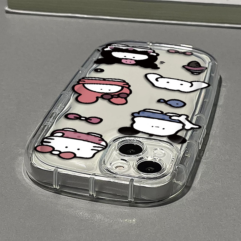 Ốp Điện Thoại Silicon Mềm Trong Suốt Chống Sốc Họa Tiết Dễ Thương Cho IPhone 14 13 12 11 Pro Max XS X XR 8 + 7 Plus