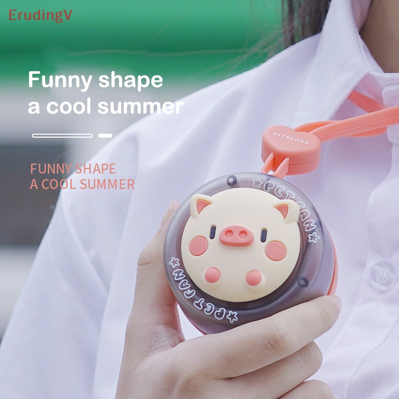 [ErudingV] Quạt Mini Cầm Tay Hình Thú Cưng Hoạt Hình Dễ Thương Mùa Hè Cho Trẻ Em [Mới]
