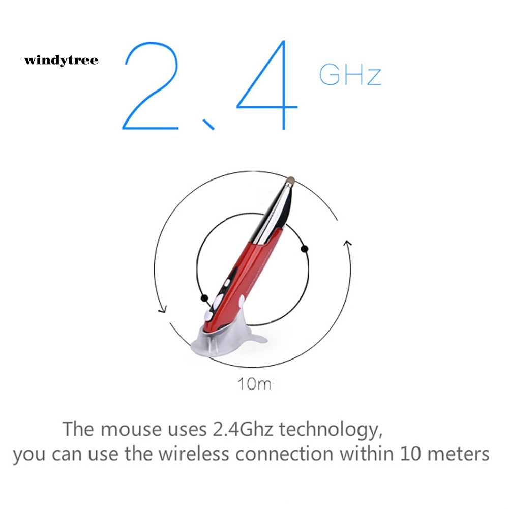 Chuột Bút Cảm Ứng Không Dây PR-06 4 Phím 1600DPI 2.4GHz Cho PC Smart TV