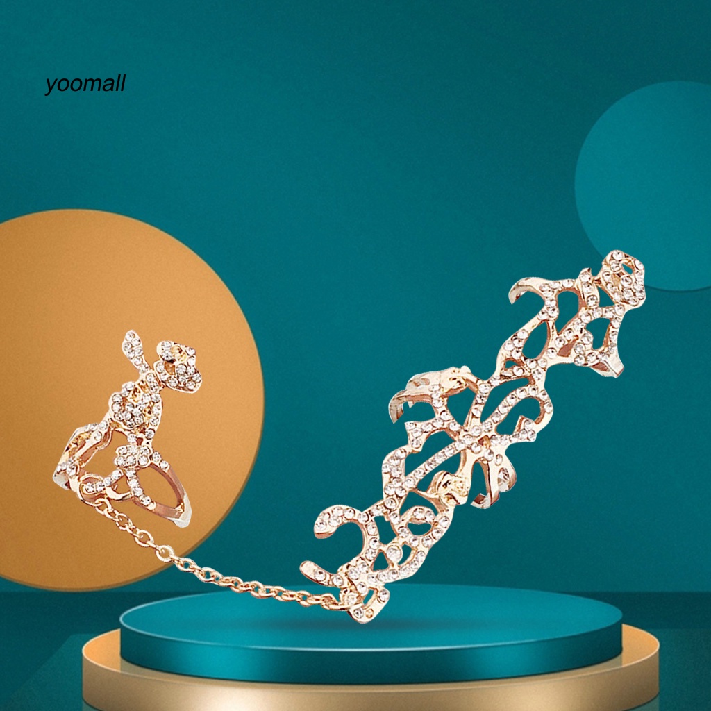 Nhẫn Hợp Kim Hình Hoa Hồng Đính Đá Thời Trang Dự Tiệc