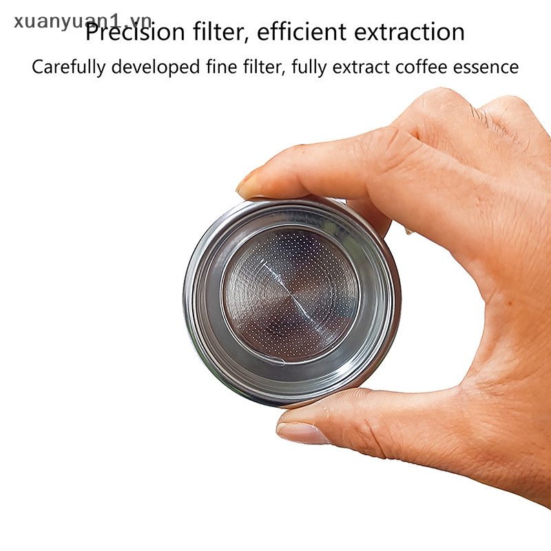Set 1 / 2 Cốc Lọc Cà Phê Bằng Thép Không Gỉ 304 58mm Tiện Dụng