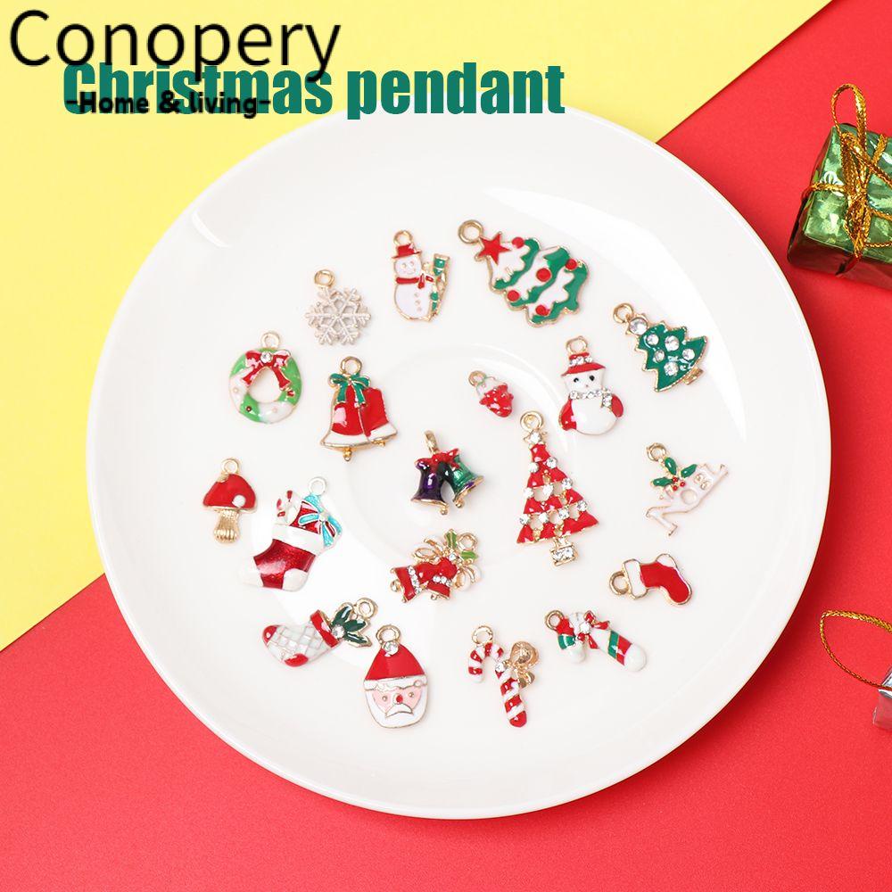 CONOPERY Bộ 14 / 19 Phụ Kiện Treo Trang Trí Giáng Sinh Bằng Hợp Kim Xinh Xắn