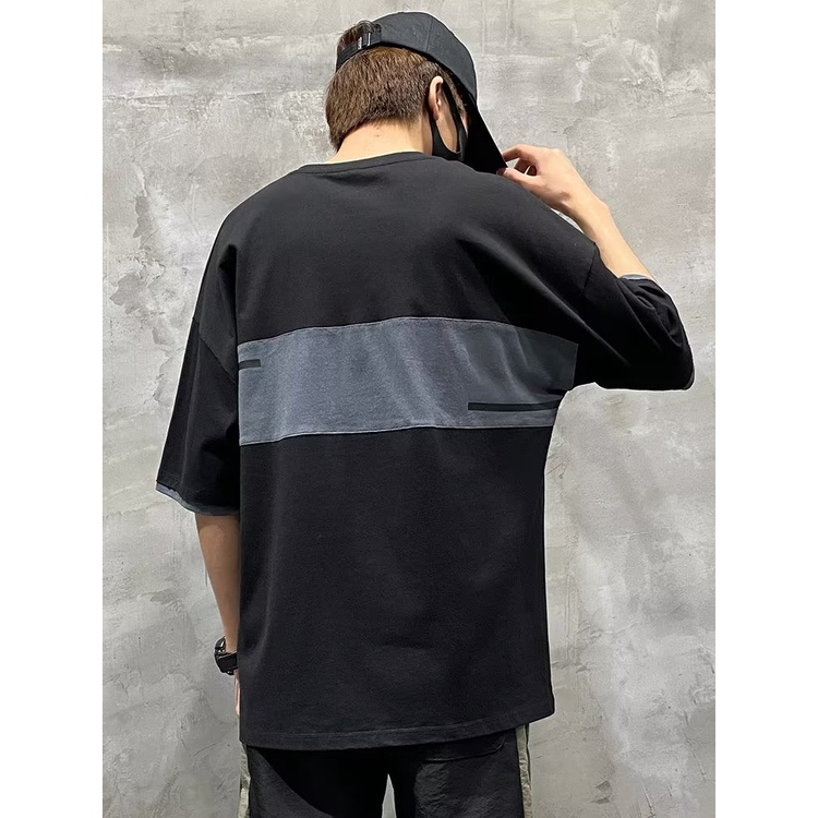 Áo Thun Cotton Tay Ngắn Dáng Rộng Cỡ Lớn M-8XL Thời Trang Cho Nam