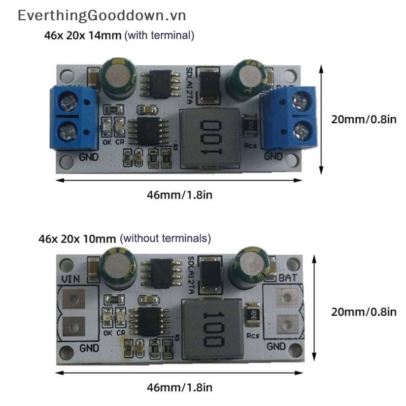 Mô Đun Điều Khiển Sạc Năng Lượng Mặt Trời SDLA12TA MPPT 12V 1-1000AH