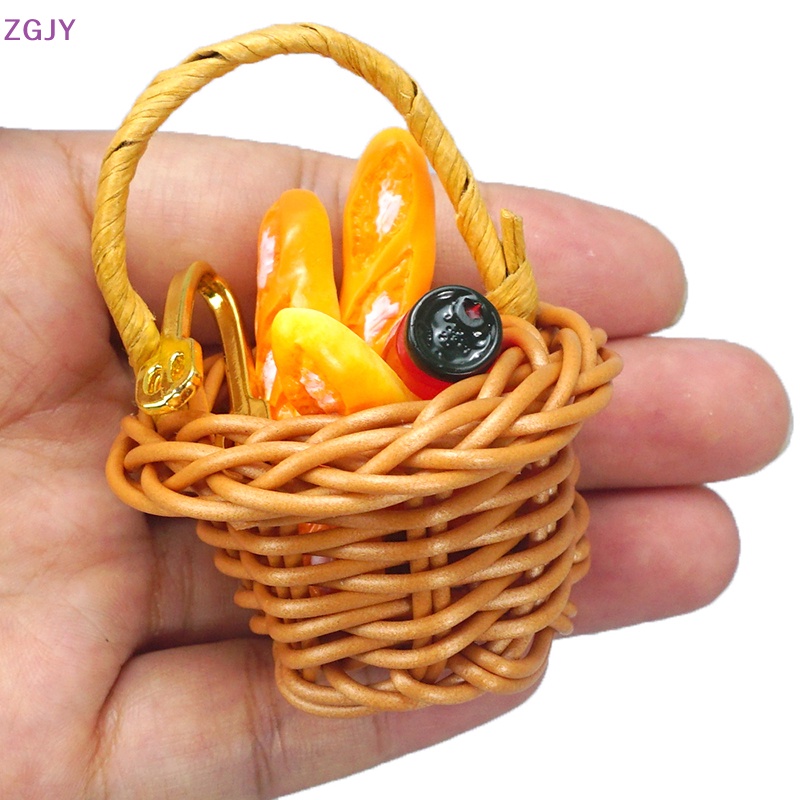 1 Bộ Rổ Bánh Mì Đồ Chơi Búp Bê Cỡ 1 / 12 Mới