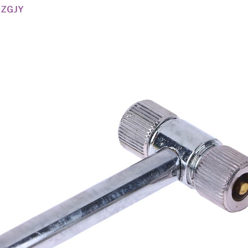 Ống Bơm Hơi Bánh Xe Đạp / Xe Máy Điện Hai Đầu Hình Chữ T Bằng Kim Loại 15CM Mới