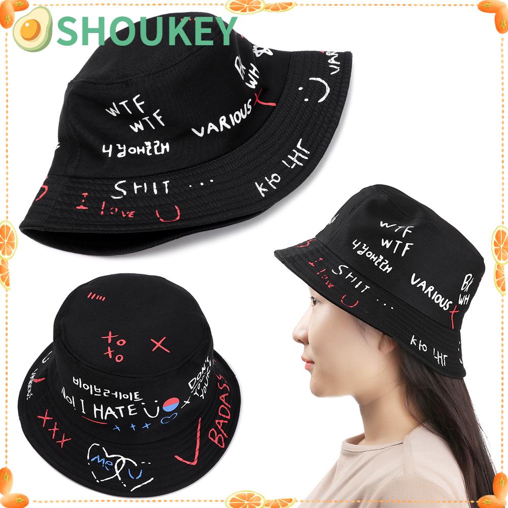 SHOUKEY Mũ Bucket Phong Cách Hiphop Thời Trang Mùa Hè