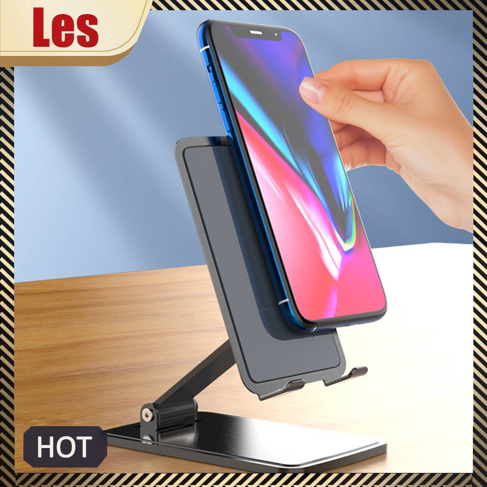 Giá Đỡ Điện Thoại / Máy Tính Bảng Bằng Kim Loại T5 Chống Trượt Có Thể Gấp Gọn Tiện