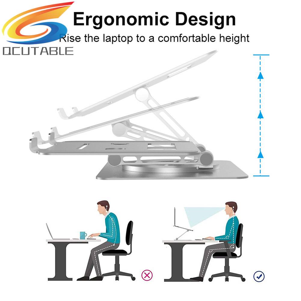 Giá Đỡ Laptop Notebook Để Bàn Có Thể Xoay 360 Độ Tiện Dụng