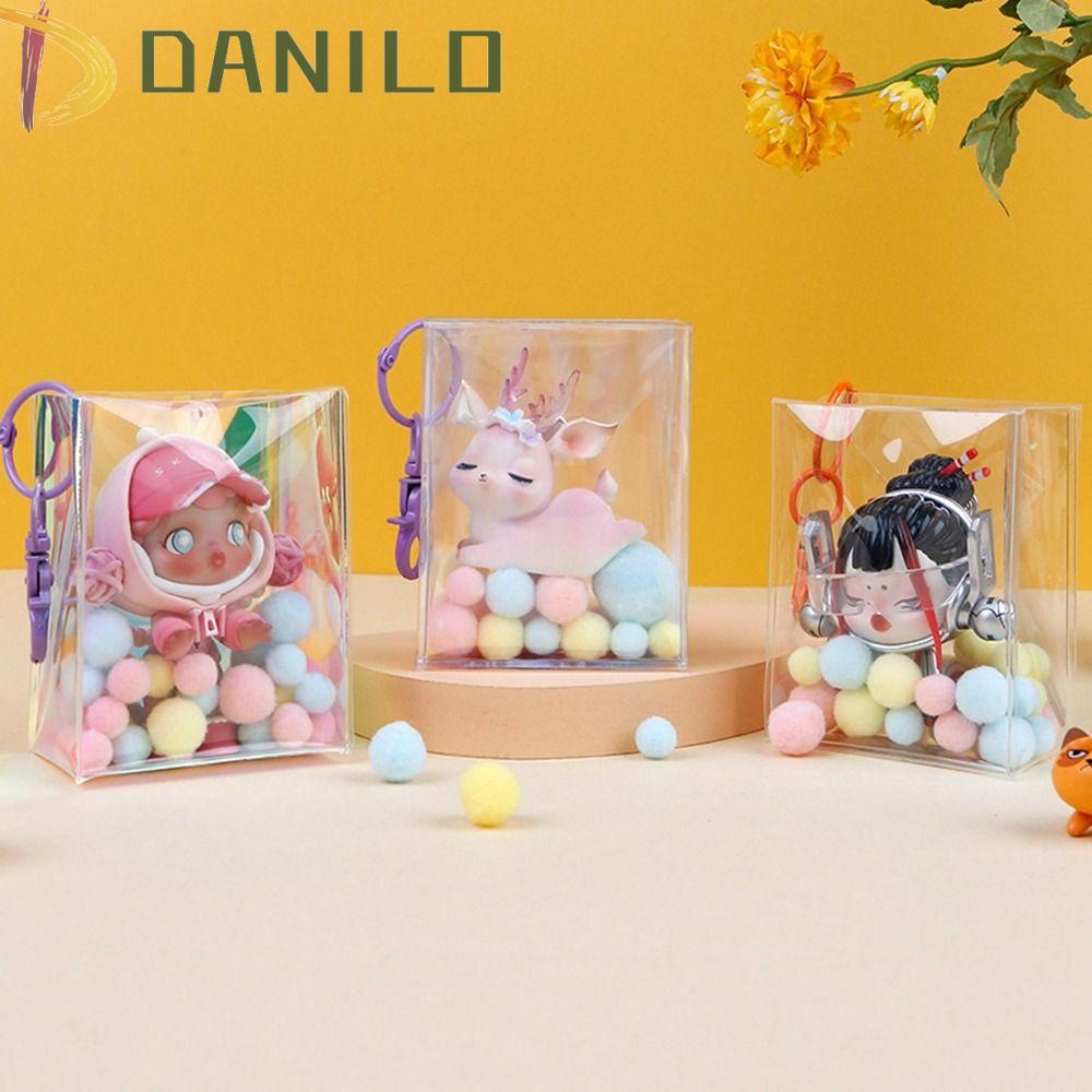 DANILO Túi Đựng Thẻ Bằng PVC Trong Suốt Có Khóa Cài Tiện Dụng