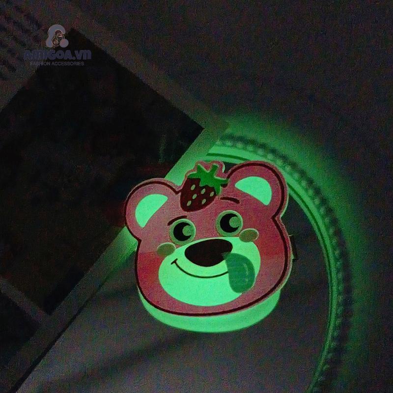 ✨✨Kẹp Tóc Hình Chú Gấu / Dâu Tây Bằng Acrylic Dễ Thương Cho Bé Gái