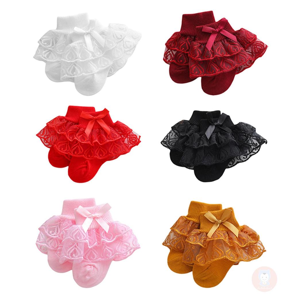 Vớ Đan Len Thoáng Khí Dễ Thương Cho Bé Gái LAA6-Kids