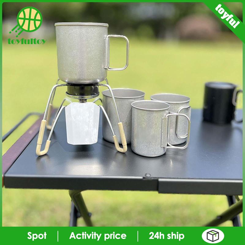 Set 4 Cốc Uống Nước 750ml Có Tay Cầm Có Thể Gấp Gọn Tiện Dụng Mang Theo Du Lịch / Cắm Trại