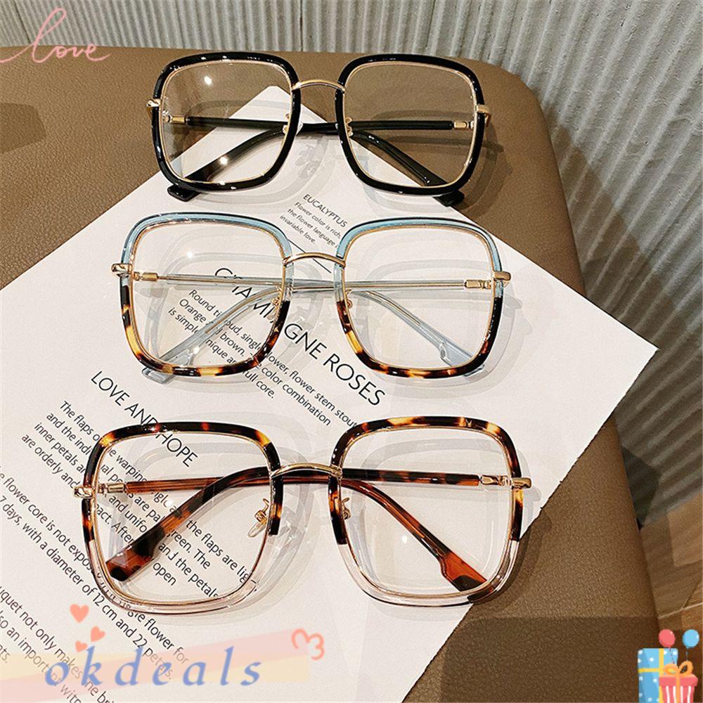 OKDEALS Mắt Kính Chống Tia UV Màu Xanh Dương Phong Cách Retro