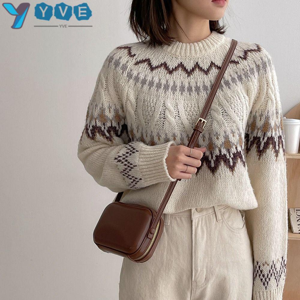 Túi Da Đeo Chéo Màu Trơn Có Khóa Kéo Đôi Thời Trang Cho Nữ