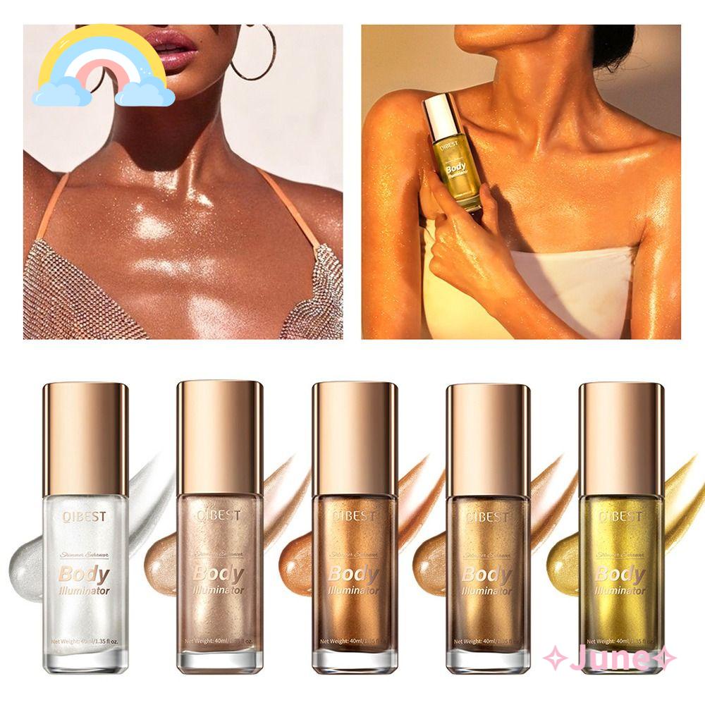 JUNE Phấn Bắt Sáng Màu Đồng Lâu Trôi Quyến Rũ Cho Mặt Và Cơ Thể