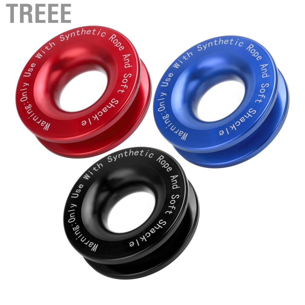 Treee Soft Shackle Recovery Ring  Lightweight 41000lbs Breaking Strength Winch Functional for Trailers SUVs Trucks