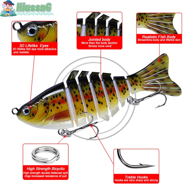 Mồi Câu Cá Giả 3d 16g / 10cm Chuyên Nghiệp
