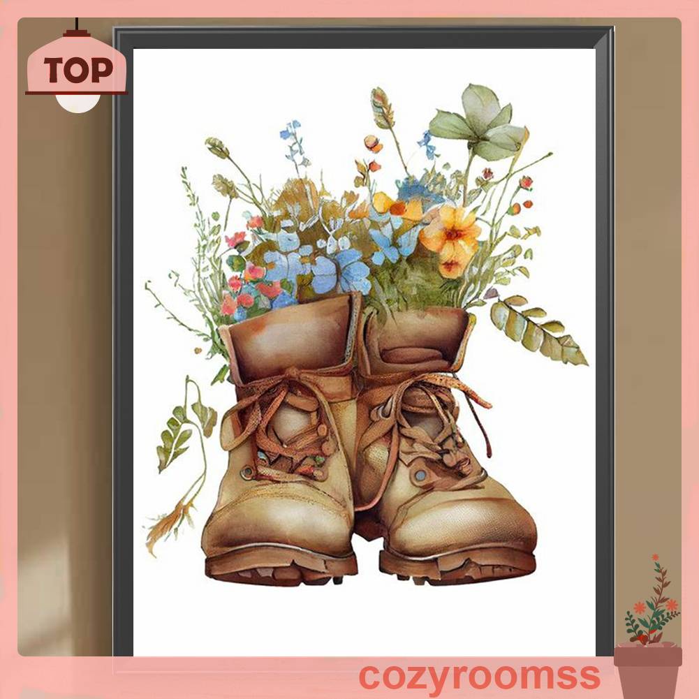 Tranh Đính Đá Kim Cương Toàn Bộ 5D DIY Hình Hoa