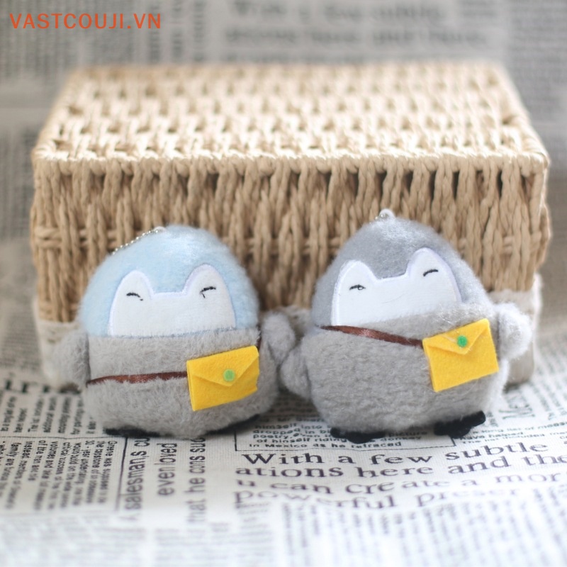 Móc Khóa Hình Chim Cánh Cụt Nhồi Bông Đáng Yêu