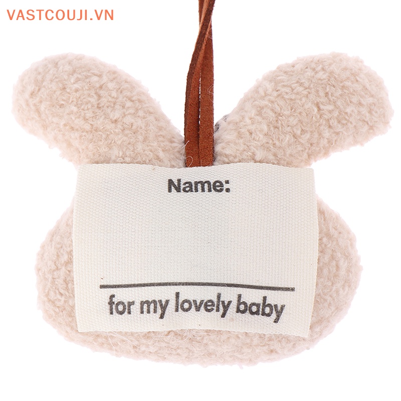 Móc Khóa Thỏ Nhồi Bông Dễ Thương Dùng Để Nhận Dạng Túi Học Sinh