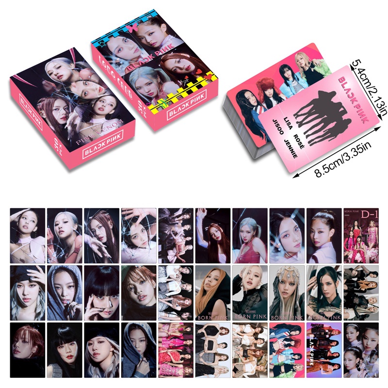Hộp 30 Ảnh Lomo Card Nhóm Nhạc Kpop BLACK PINK