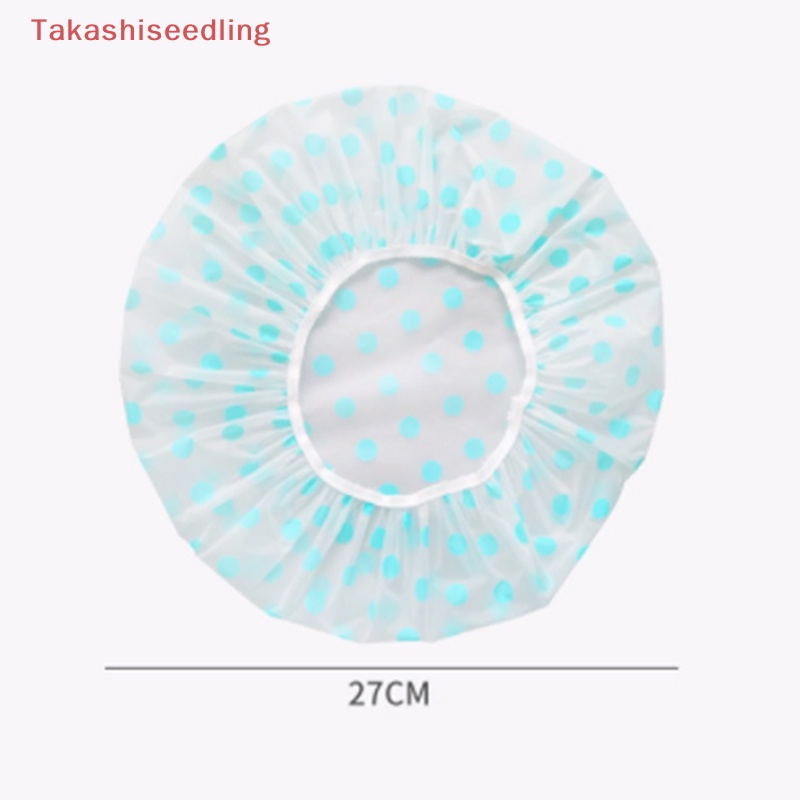 1 Mũ Trùm Tóc Dày Chấm Bi Co Giãn Chống Thấm Nước Thời Trang Có Thể Tái Sử Dụng Cho Salon