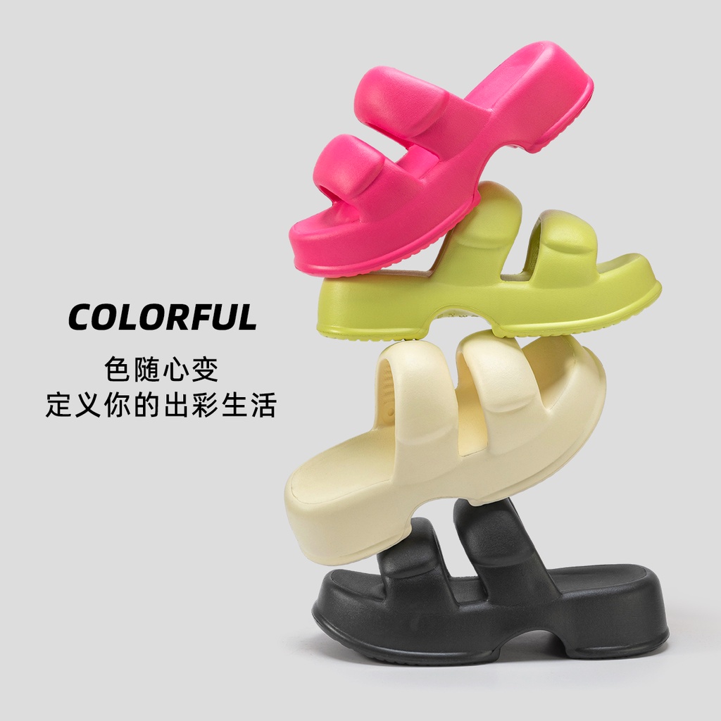 UOUO dép Thời Trang Đơn Giản Cho Nữ dép bánh mì Chống trượt Thoải mái Thoáng khí 27ZTX062515