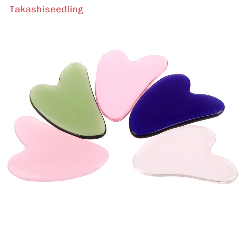 (Takashiseedling) Bảng Gua Sha Pha Lê Tự Nhiên Mát Xa Mặt Và Cơ Thể