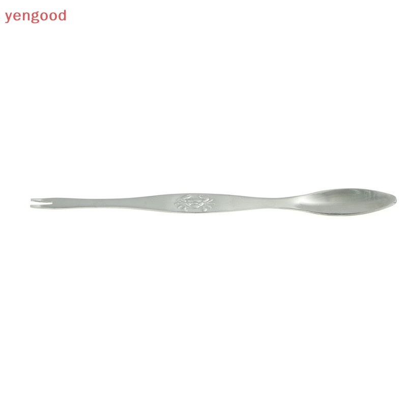 (YGD) Nĩa Ăn Trái Cây Hình Cua Biển Bằng Thép Không Gỉ